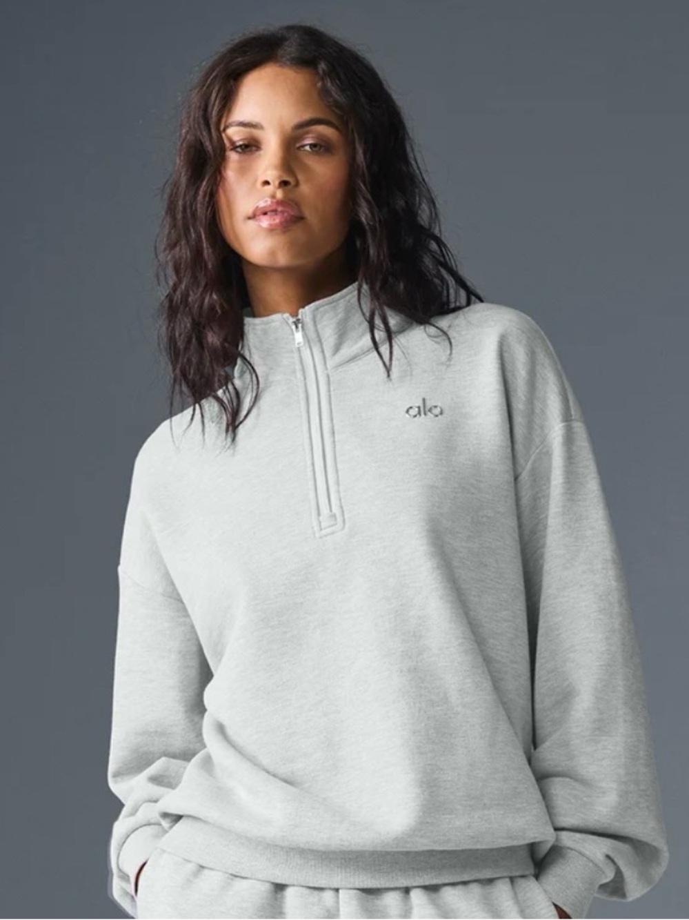 Alo accolade quarter zip jacket size medium